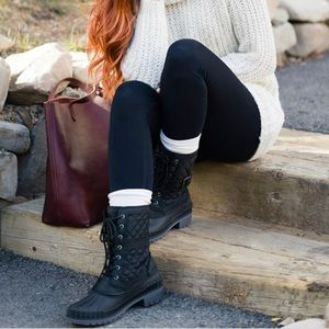 Kamik Sienna black/charcoal size 6 duck boot